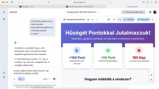 Pontgyűjtő oldal készítése