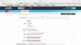 UNAS szerkesztő bemutatása