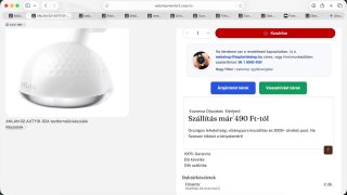 Egyedi elemek a termékoldalra részletesen