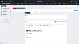 Szerkeszthető tartalmak