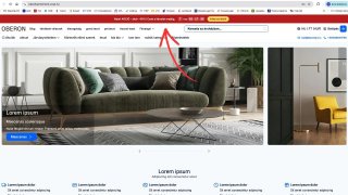 Visszaszámláló sáv az oldal tetején