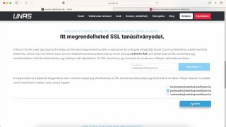 SSL beállítások